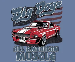 Big Dogs Patriotic|Sports|All American Muscle T-Shirt