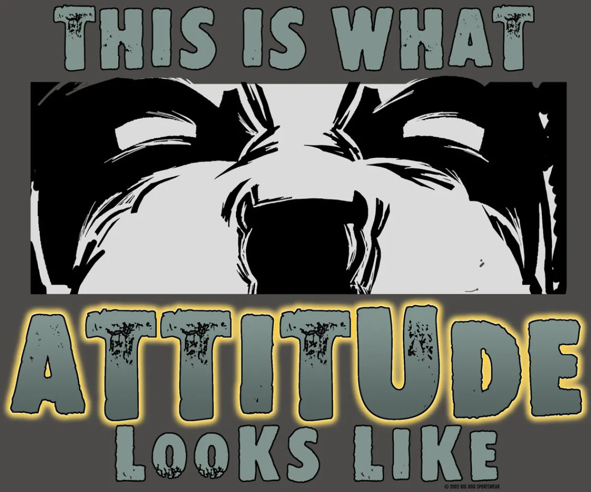 Big Dogs Big Attitude|Atitude Looks Like T-Shirt