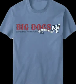 Big Dogs Chest Stripe|Attitude Stripe T-Shirt