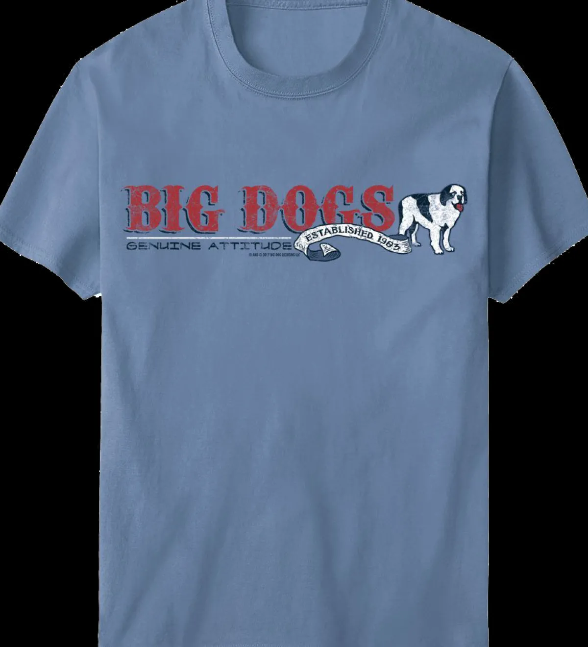 Big Dogs Chest Stripe|Attitude Stripe T-Shirt