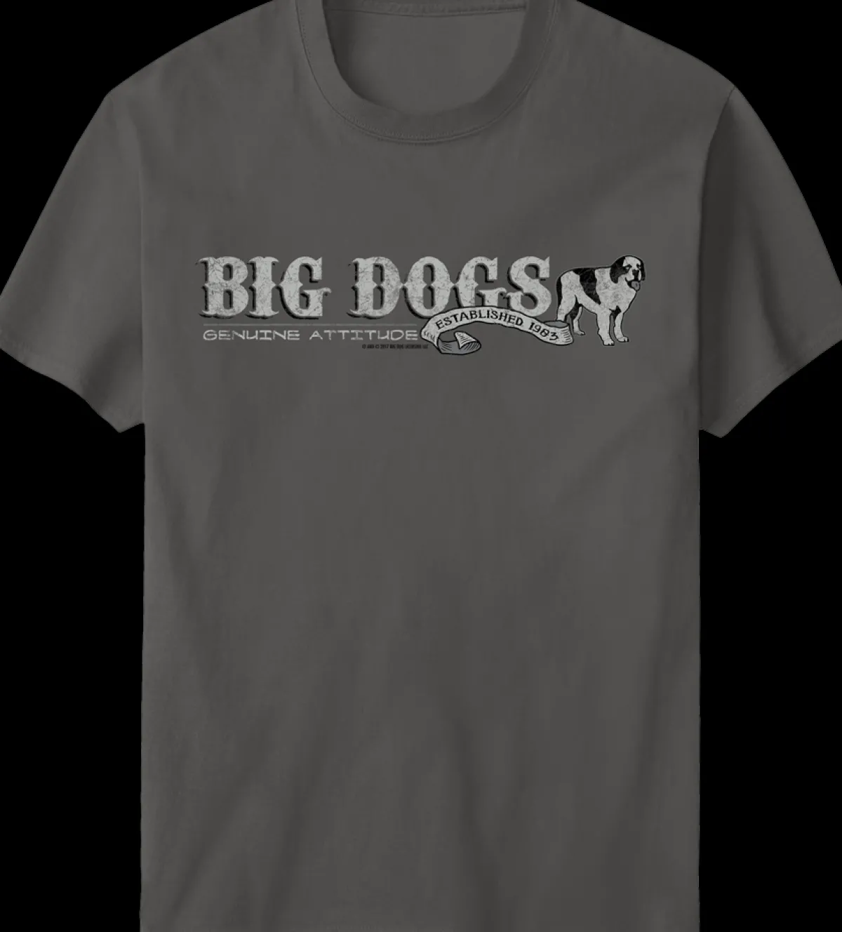 Big Dogs Big Attitude|Attitude Stripe T-Shirt
