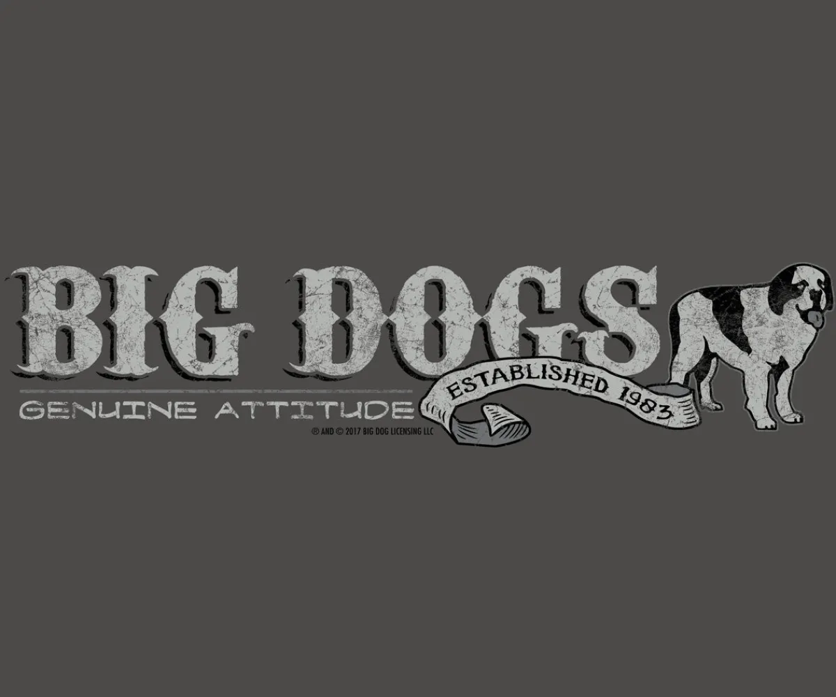 Big Dogs Big Attitude|Attitude Stripe T-Shirt