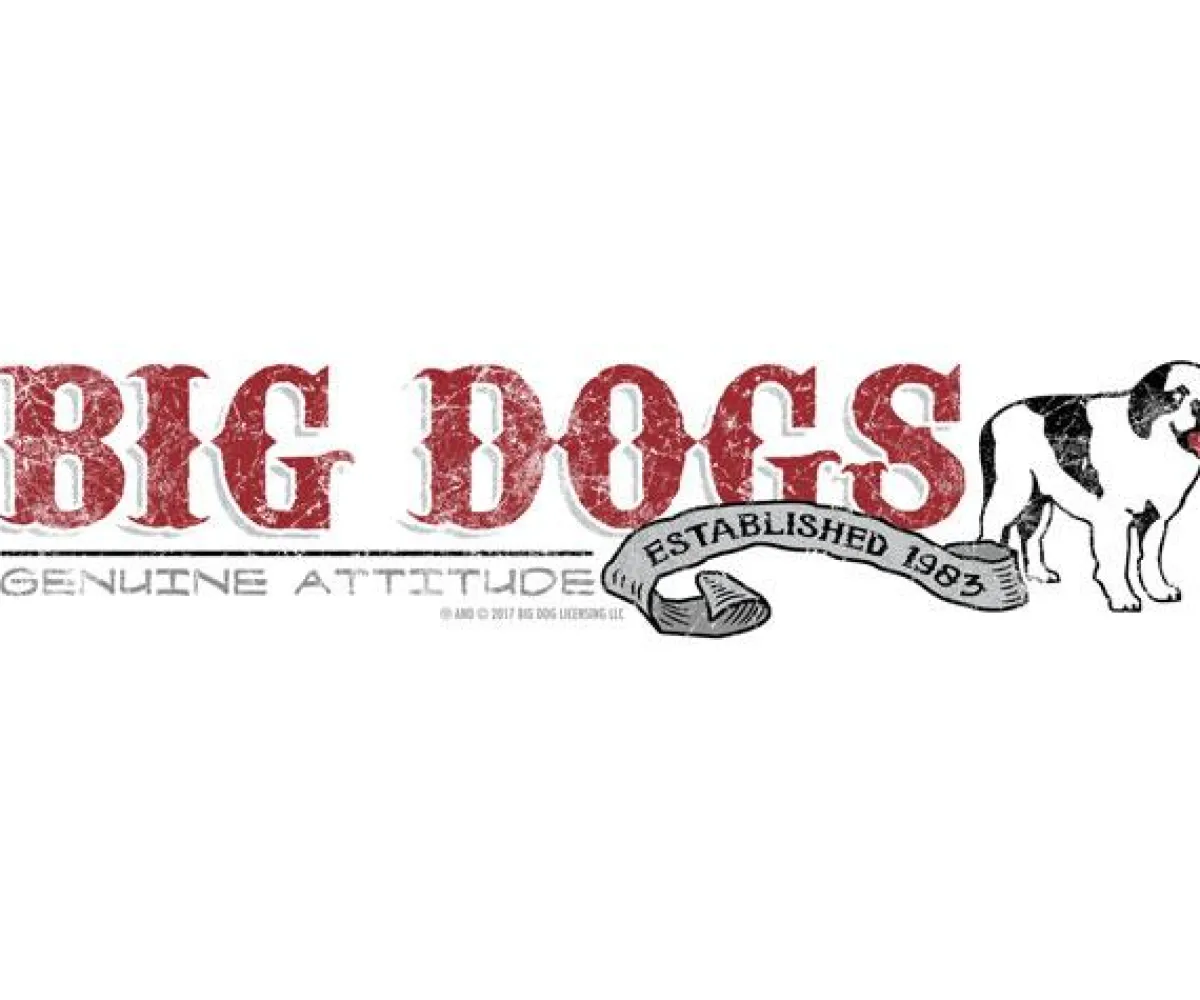 Big Dogs Chest Stripe|Attitude Stripe T-Shirt