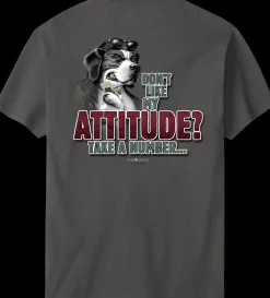 Big Dogs Big Attitude|Attitude Take A Number T-Shirt