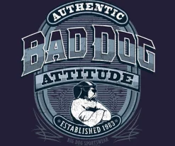 Big Dogs Long Sleeve Tees|Bad Dog Attitude Since 83 Long Sleeve T-Shirt