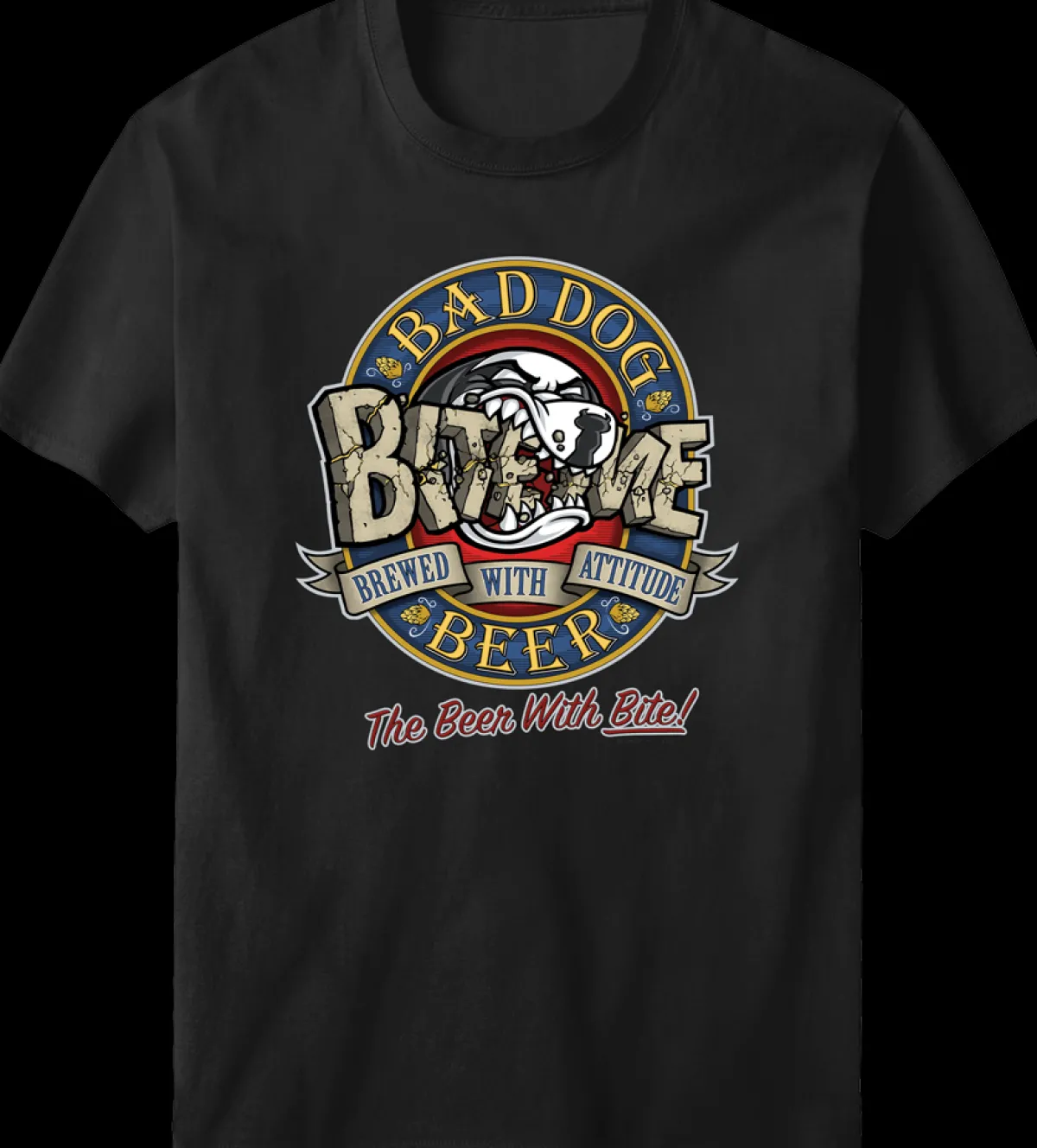 Big Dogs Food & Drink|Bad Dog Beer T-Shirt