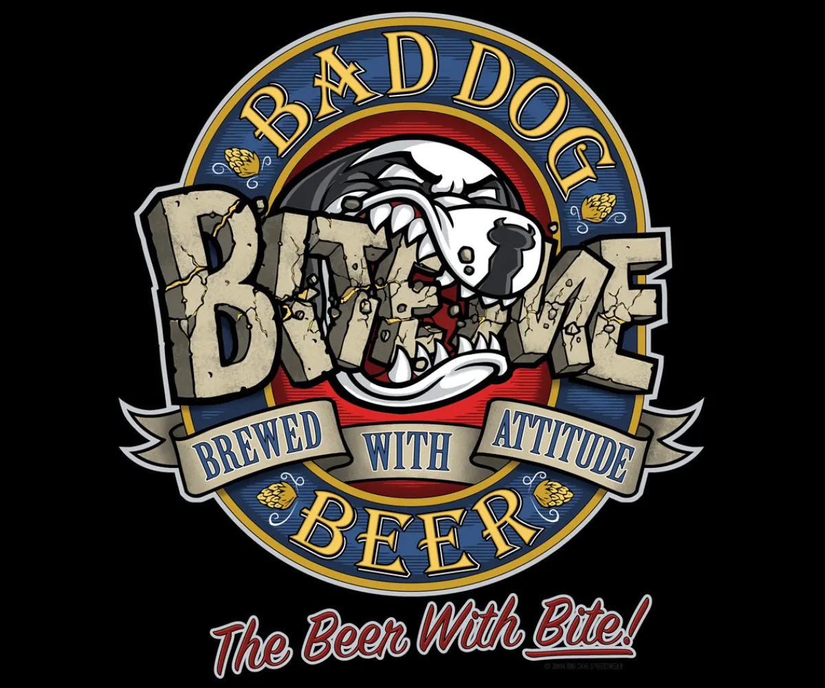 Big Dogs Food & Drink|Bad Dog Beer T-Shirt