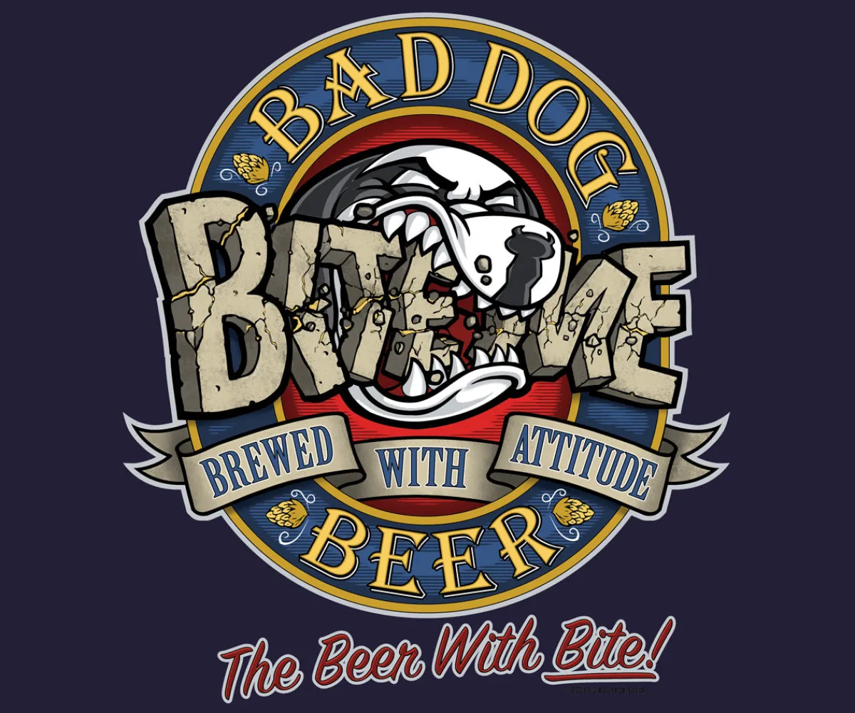 Big Dogs Food & Drink|Bad Dog Beer T-Shirt