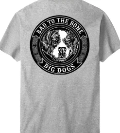 Big Dogs Big Attitude|Bad To The Bone Tribal T-Shirt