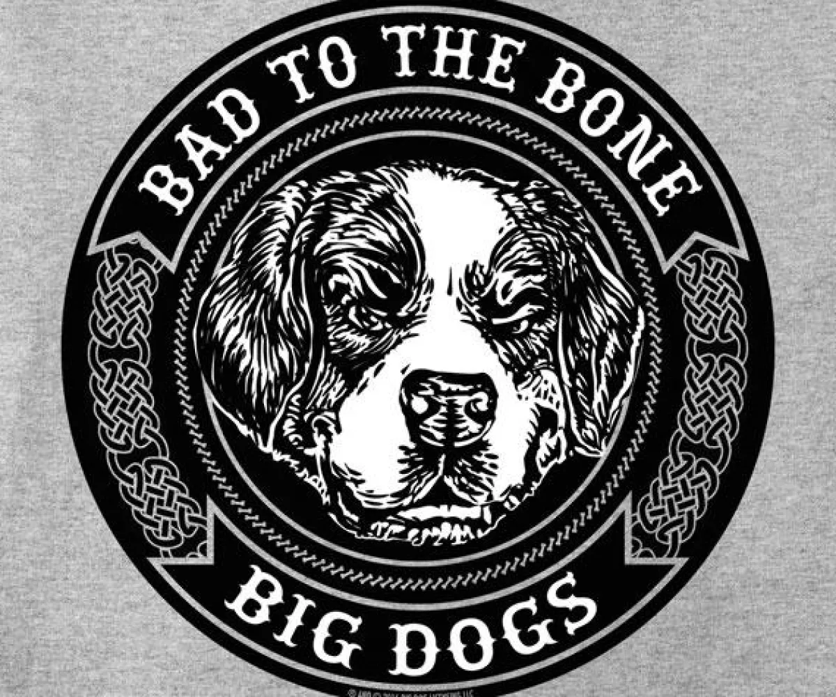 Big Dogs Big Attitude|Bad To The Bone Tribal T-Shirt