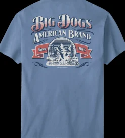 Big Dogs Patriotic|Logo Tees|Bd American Brand T-Shirt