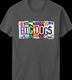 Big Dogs Logo Tees|Bd License Plate T-Shirt