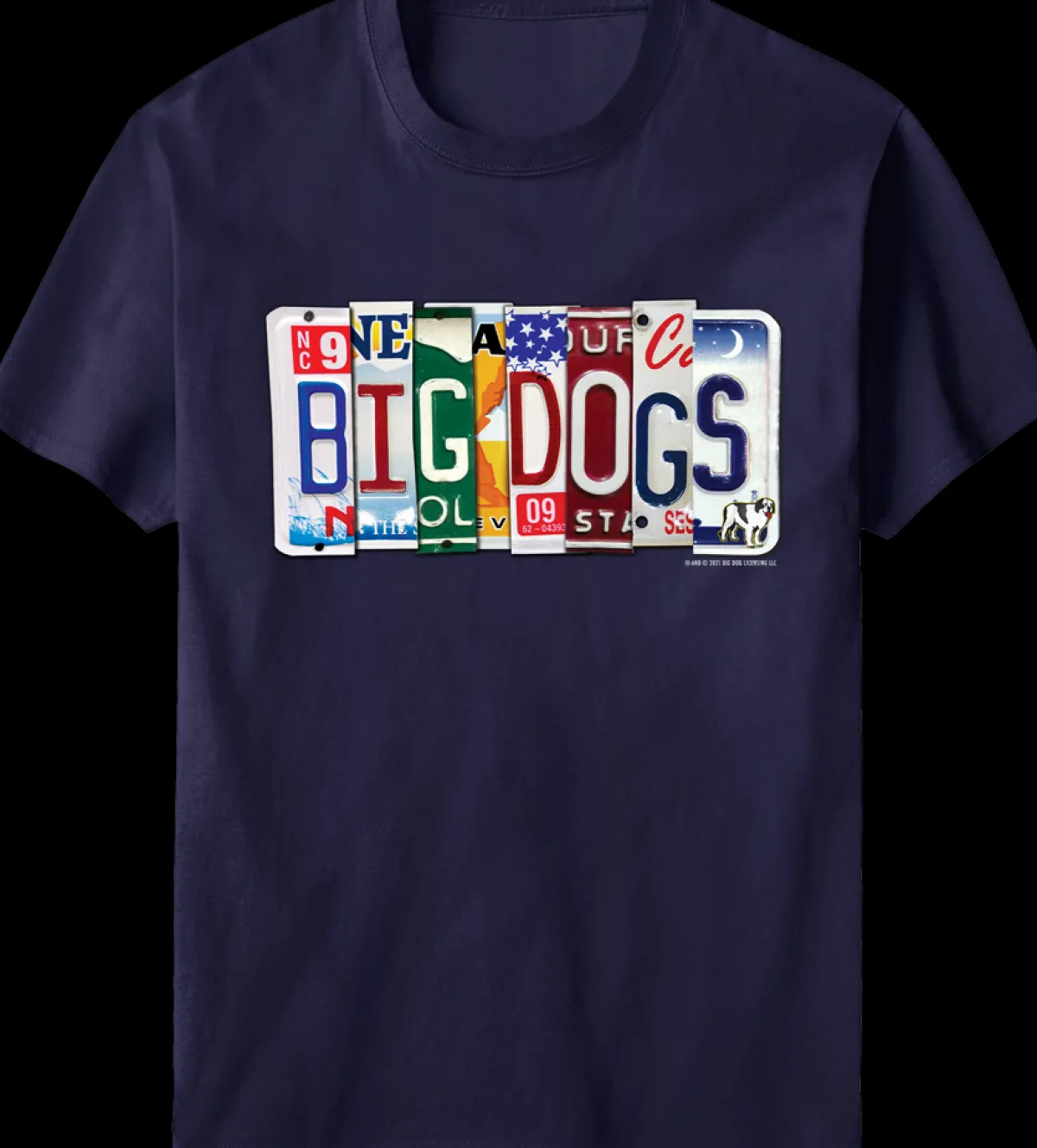 Big Dogs Hobby|Bd License Plate T-Shirt