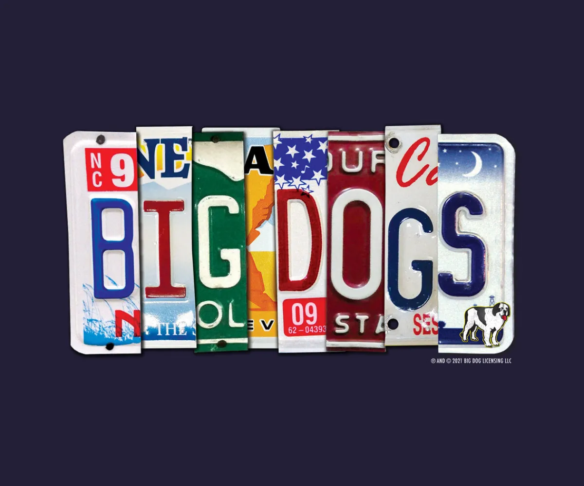 Big Dogs Hobby|Bd License Plate T-Shirt