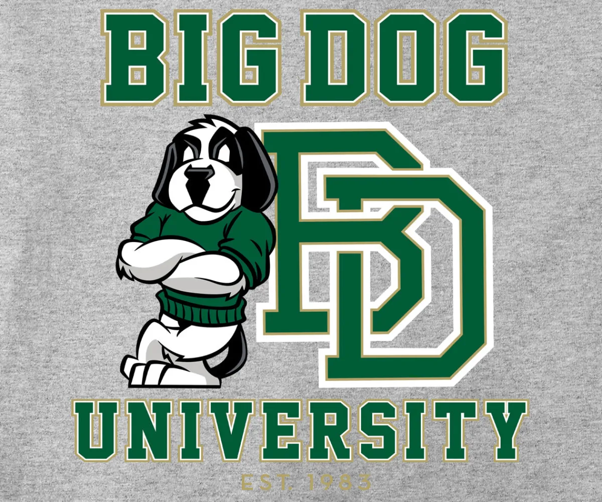 Big Dogs Sports|Bd University Green Gold T-Shirt