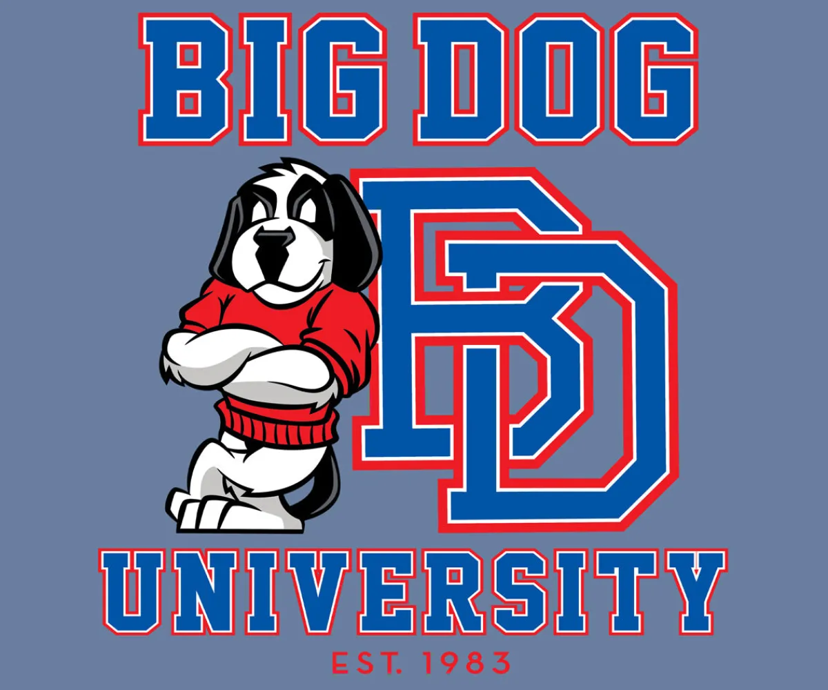 Big Dogs Sports|Bd University Red Blue T-shirt
