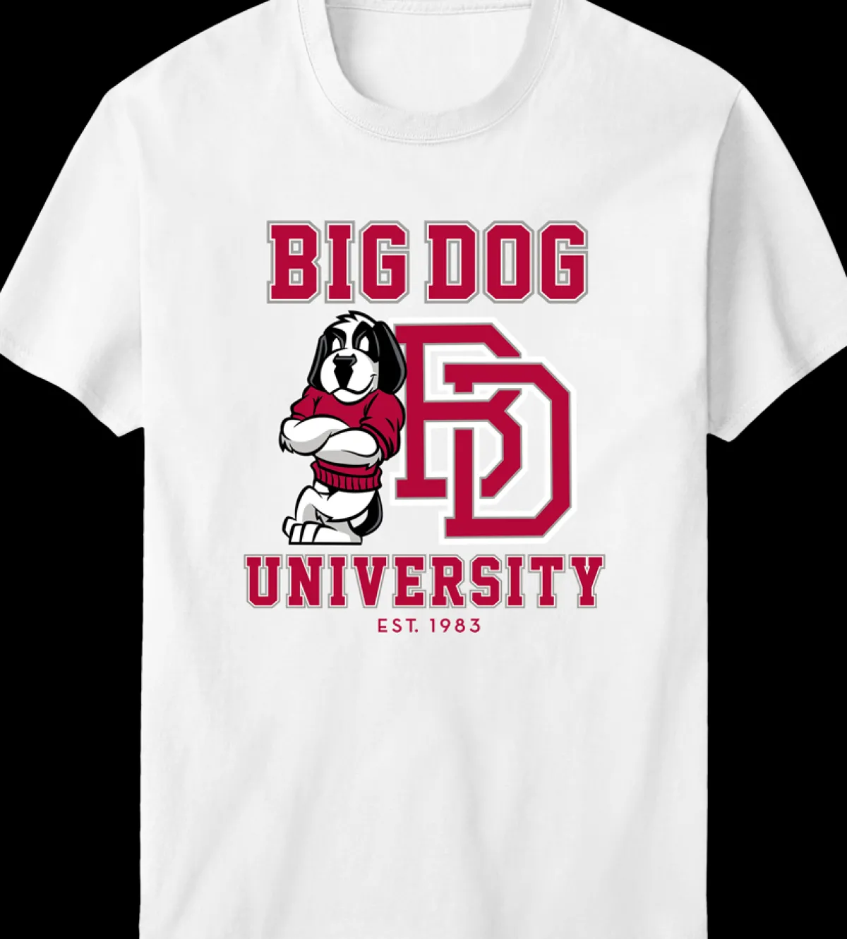 Big Dogs Sports|Bd University Red Gray T-shirt
