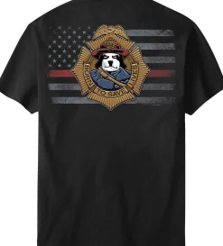 Big Dogs Occupation|Patriotic|BDFD Born To Save Lives Fireman T-Shirt