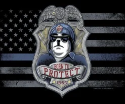 Big Dogs Occupation|Patriotic|BDPD Born To Protect Police T-Shirt