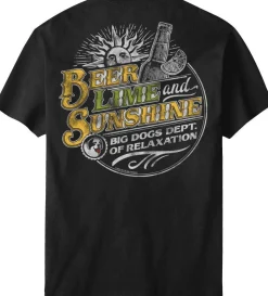 Big Dogs Dept Of Relaxation|Food & Drink|Beer Lime and Sunshine T-Shirt
