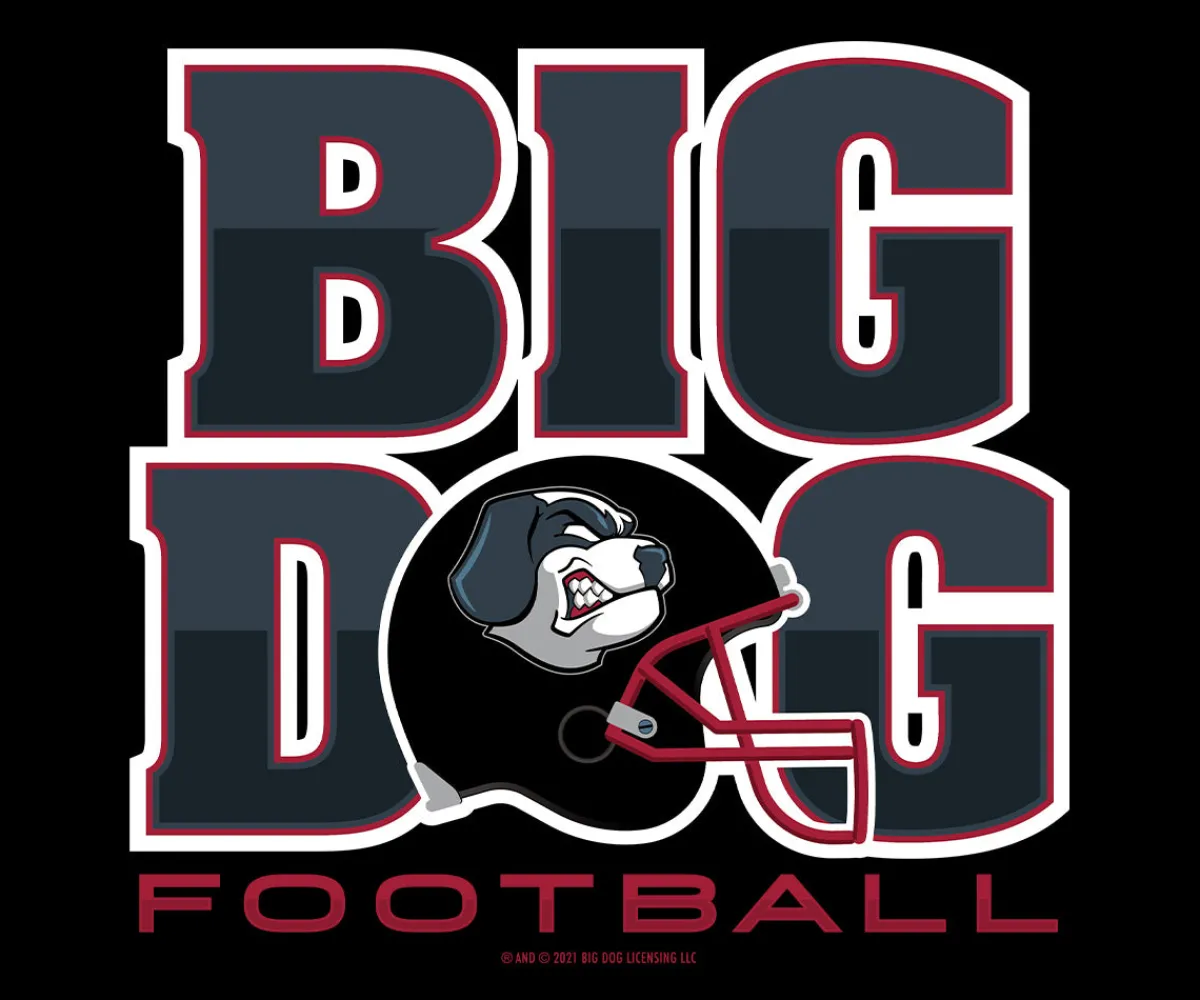 Big Dogs Sports|Big Dog Football Helmet T-Shirt
