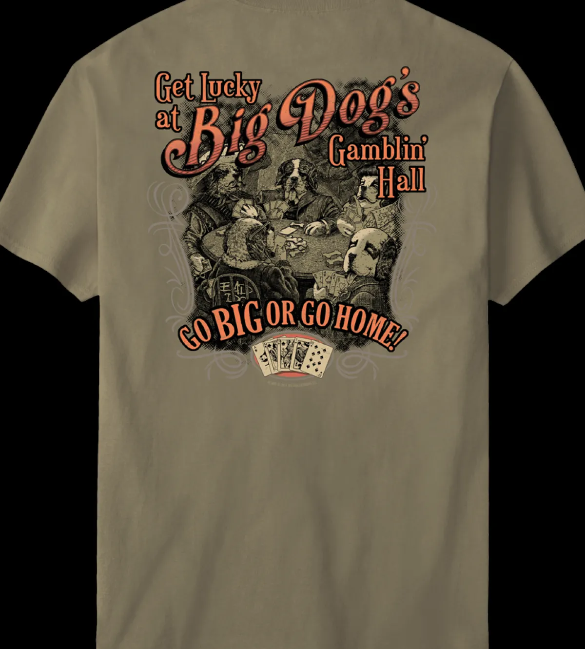 Big Dogs Humor|Big Dog Gamblin Hall T-shirt