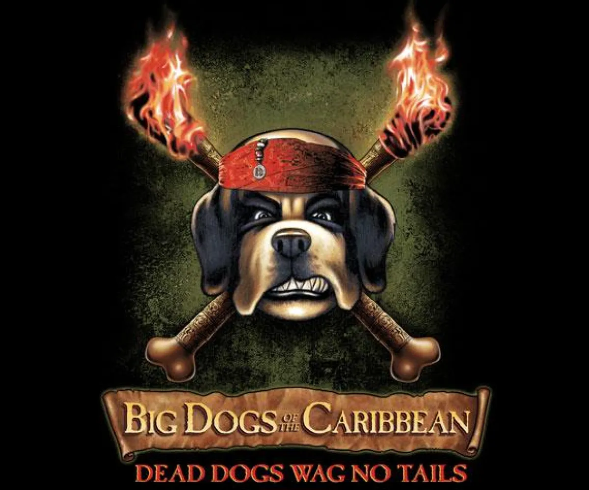 Big Dogs Parody|Of The Caribbean T-Shirt