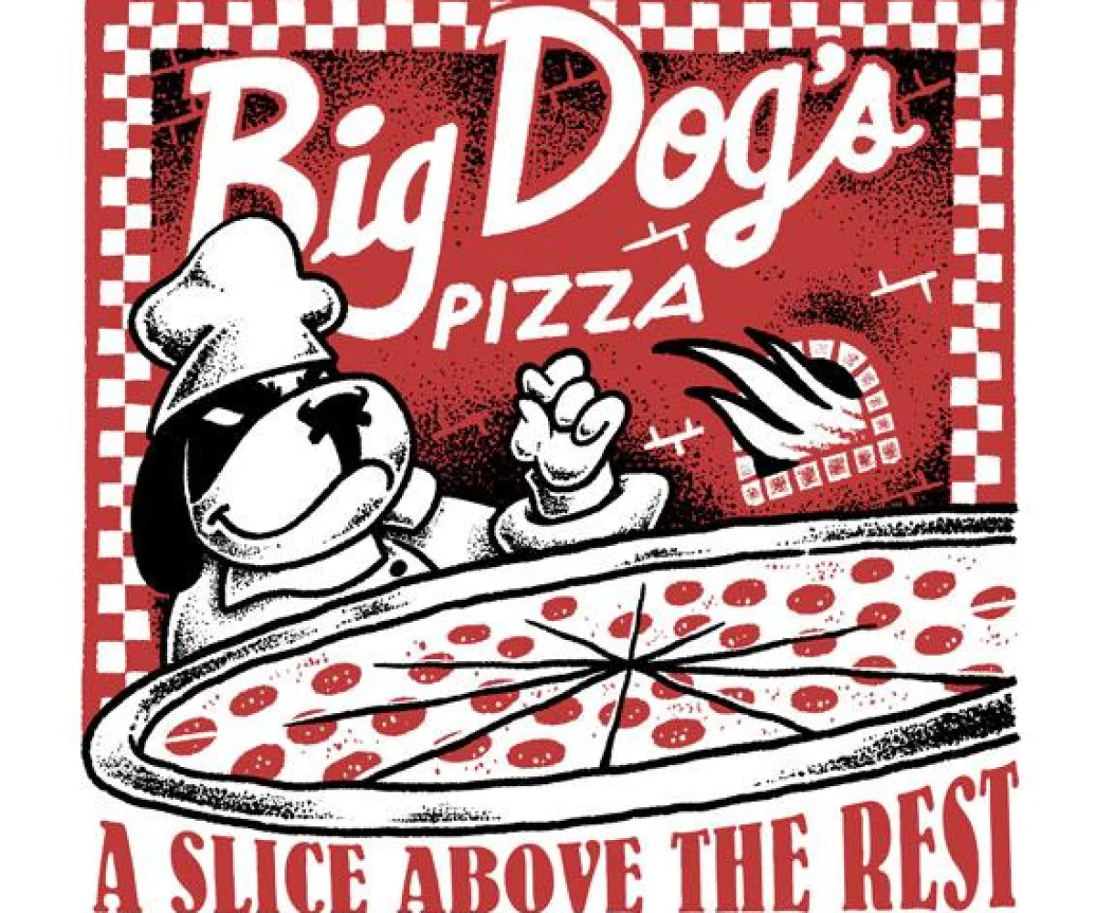 Big Dogs Food & Drink|Pizza T-Shirt