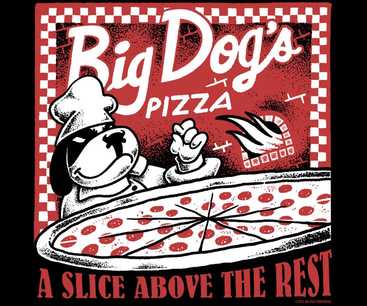 Big Dogs Food & Drink|Pizza T-Shirt