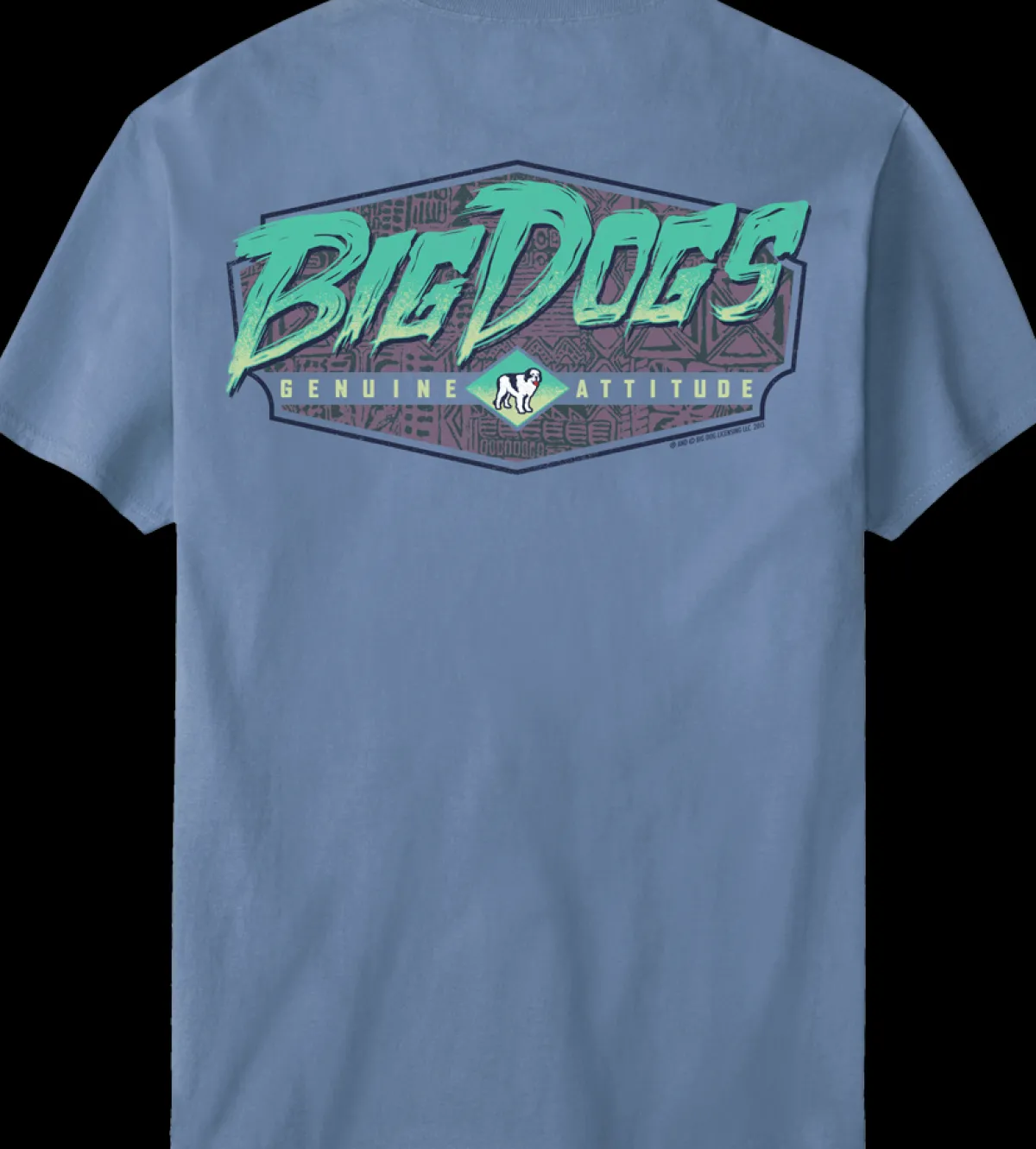 Big Dogs Logo Tees|Retro Batik T-Shirt