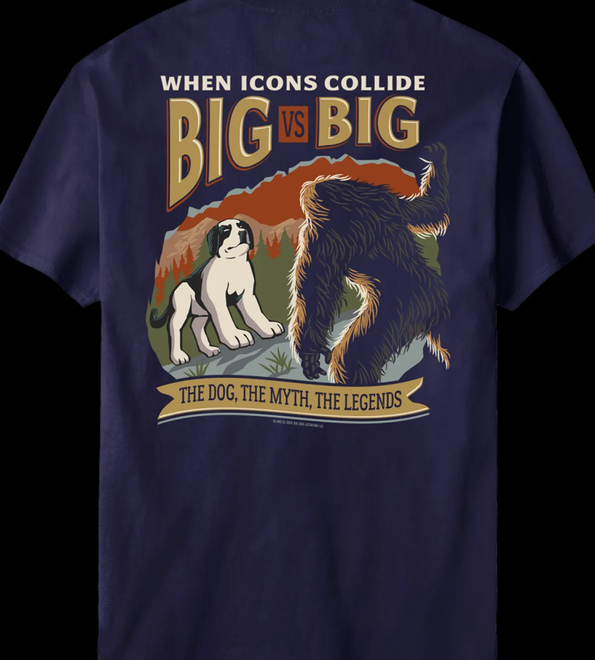 Big Dogs Humor|Big vs Big T-shirt