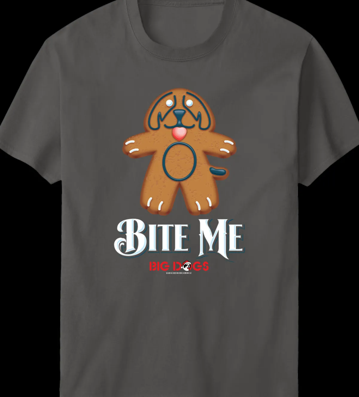 Big Dogs Food & Drink|Humor|Bite Me Holiday T-shirt