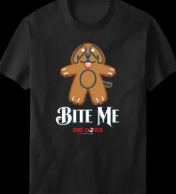 Big Dogs Food & Drink|Humor|Bite Me Holiday T-shirt