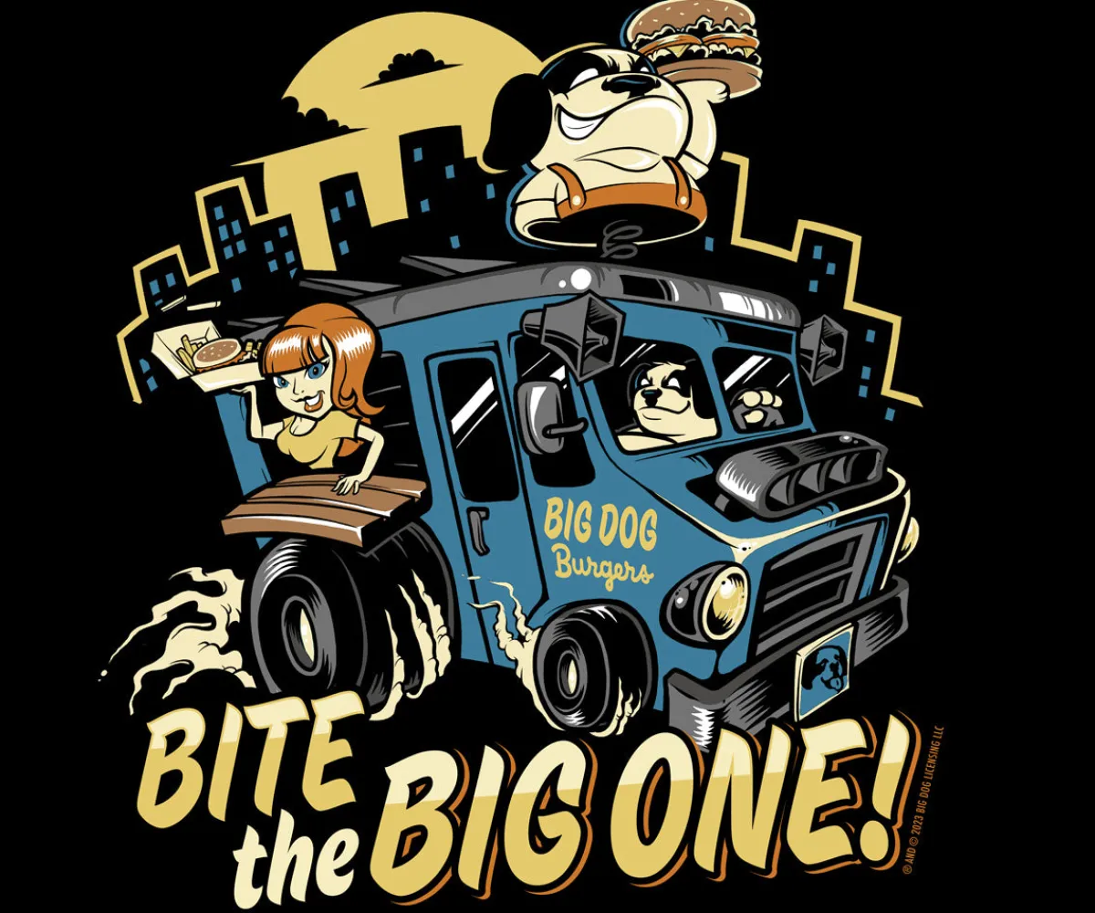 Big Dogs Food & Drink|Bite The Big One T-Shirt
