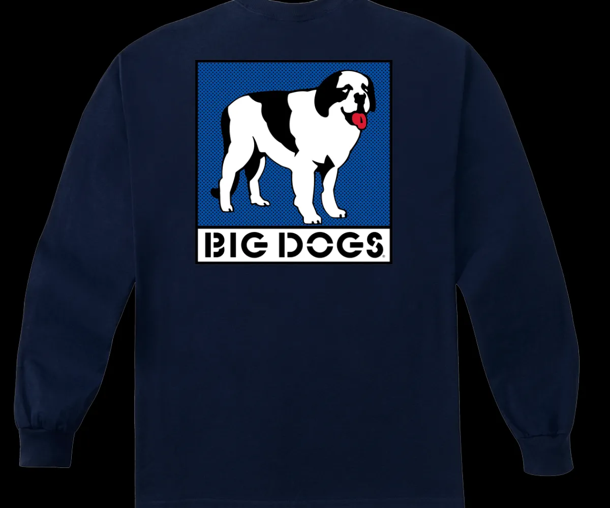 Big Dogs Long Sleeve Tees|Box Logo Long Sleeve T-shirt