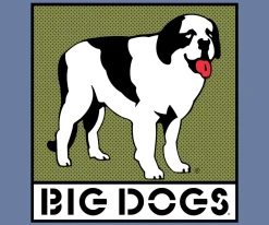 Big Dogs Logo Tees|Box Logo Olive T-shirt