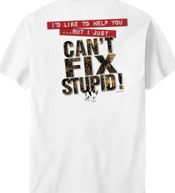 Big Dogs Classic|Big Attitude|Can Not Fix Stupid T-Shirt