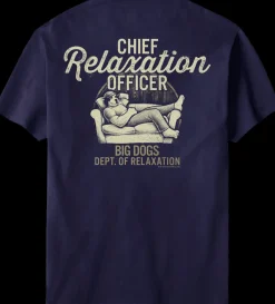 Big Dogs Dept Of Relaxation|Chief Relaxation Officer T-Shirt