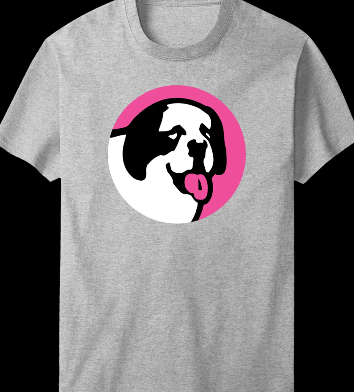 Big Dogs Logo Tees|Circle Logo Pink T-shirt