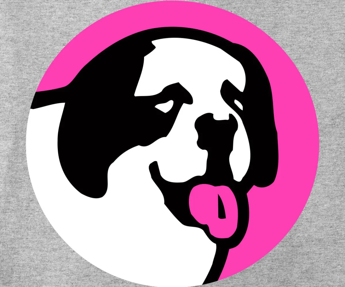 Big Dogs Logo Tees|Circle Logo Pink T-shirt