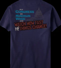 Big Dogs Humor|Congress Minimum Wage T-Shirt