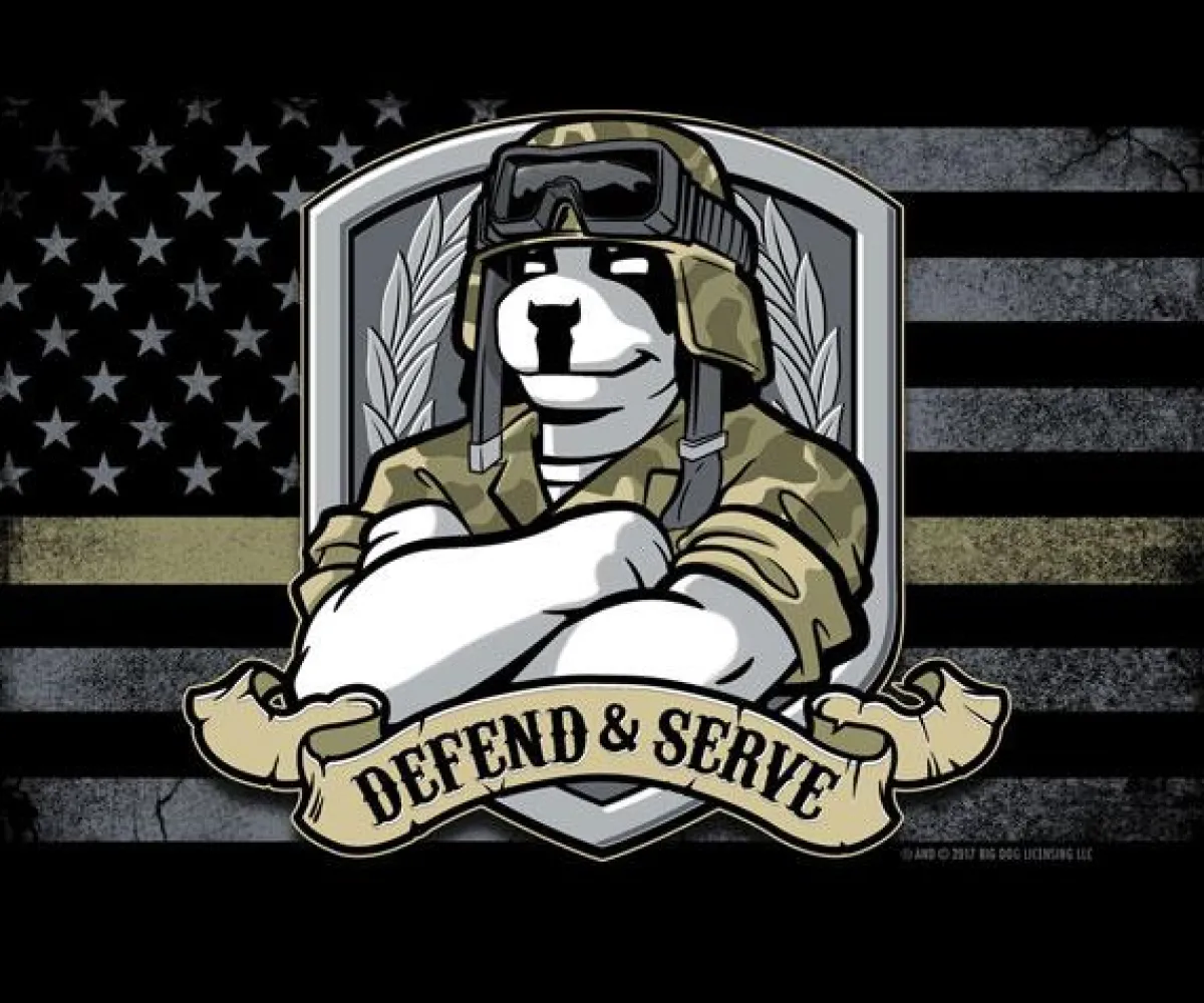 Big Dogs Occupation|Patriotic|Defend and Serve Military T-Shirt