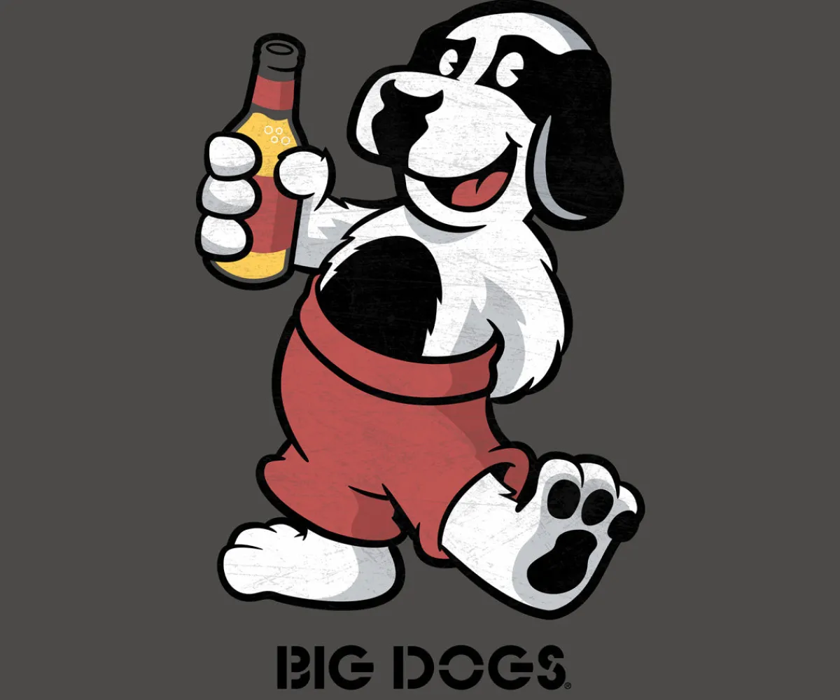 Big Dogs Food & Drink|Dog Character Pose T-Shirt