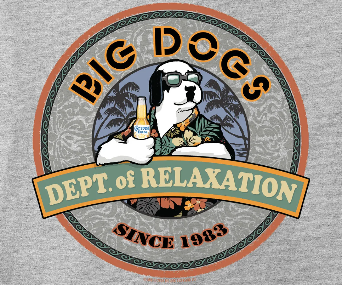 Big Dogs Dept Of Relaxation|Dor Chillin Badge T-shirt