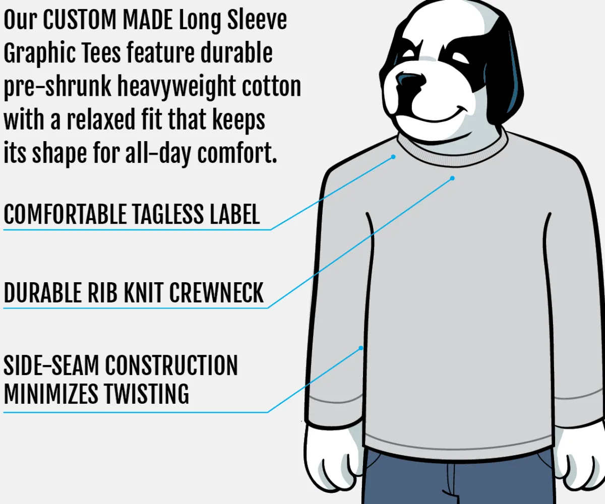 Big Dogs Long Sleeve Tees|Dor Scenic Sketch Long Sleeve T-shirt