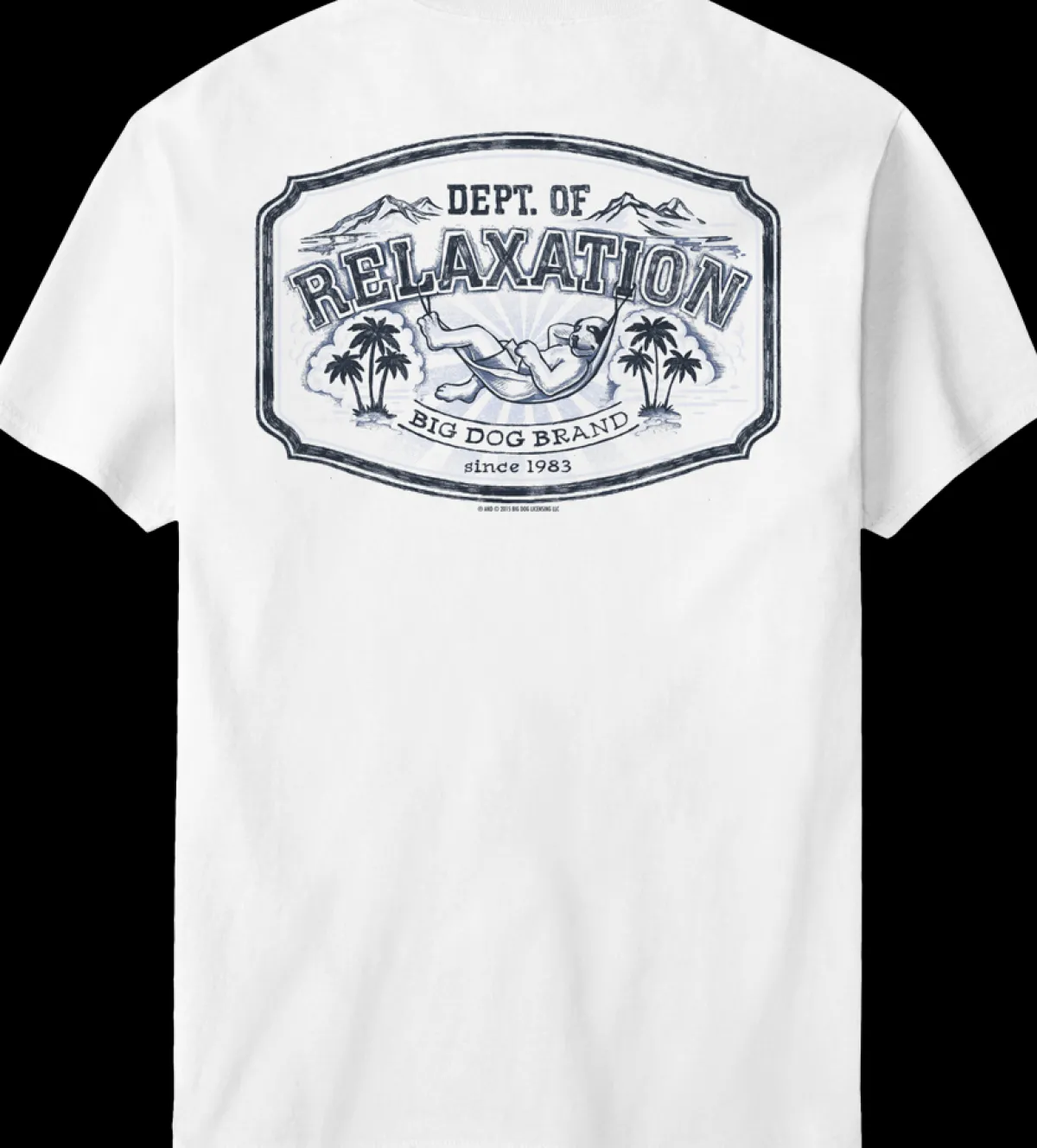 Big Dogs Dept Of Relaxation|DOR Scenic Sketch T-Shirt