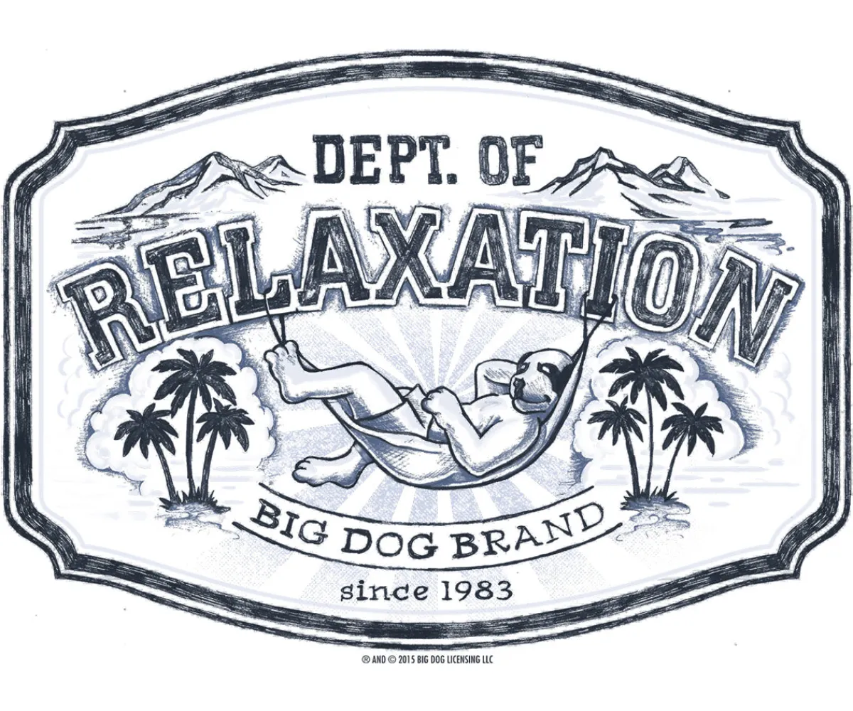 Big Dogs Dept Of Relaxation|DOR Scenic Sketch T-Shirt