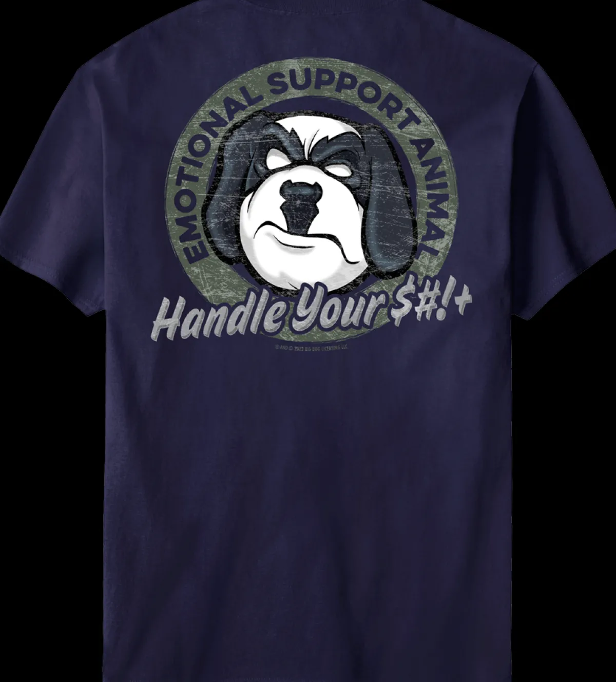 Big Dogs Big Attitude|Emotional Support Animal T-Shirt
