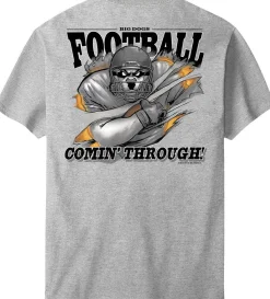 Big Dogs Sports|Football Coming Through T-Shirt