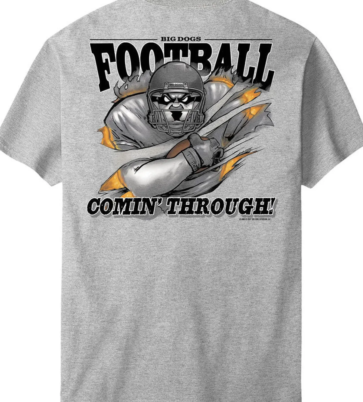 Big Dogs Sports|Football Coming Through T-Shirt